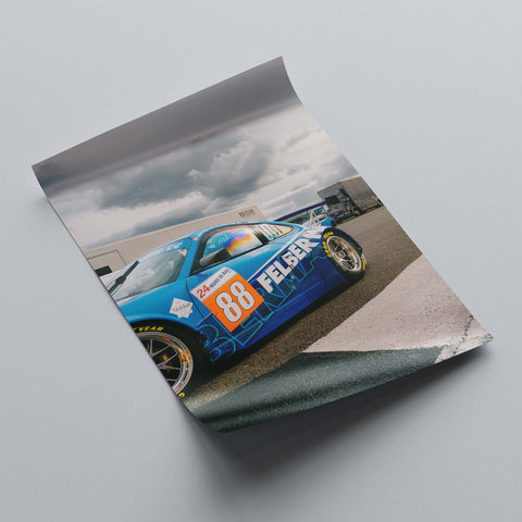 Poster 166 - Porsche 911 (997) GT3 RSR N°88 - 1