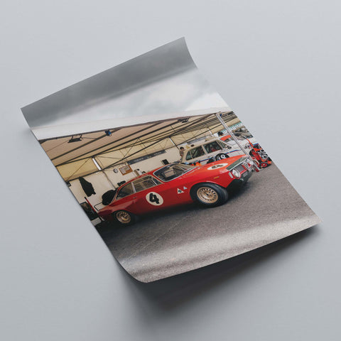 Poster 202 - Alfa Romeo Giulia Sprint GTA at Goodwood Revival 2022