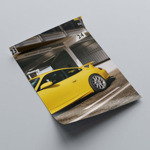 Poster 228 - Porsche 911 (996) GT3 - Speed Yellow