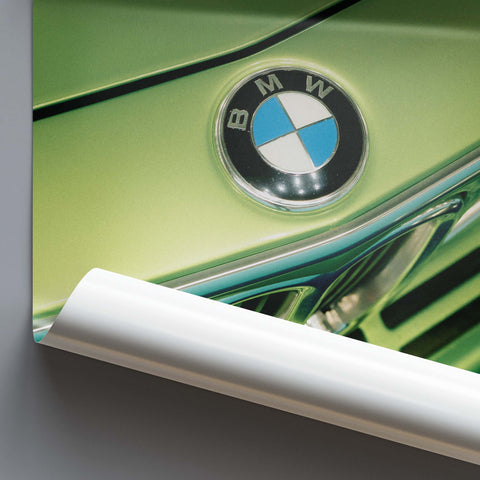 Poster 257 - BMW E9 3.0 CSL - Taiga Green Metallic - 2