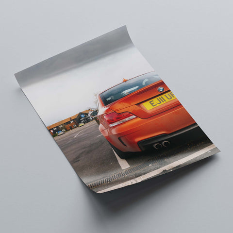 Poster 259 - BMW 1M Coupe - Valencia Orange