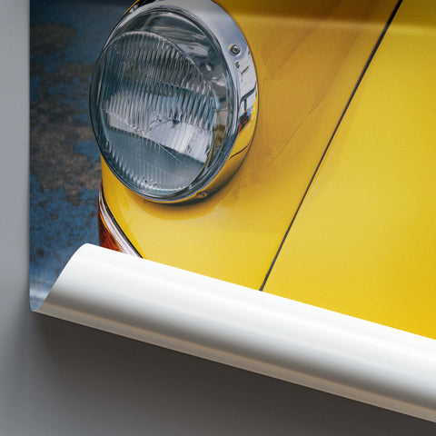 Poster 271 - Porsche 911 Targa - Signal Yellow - 1972 - 1