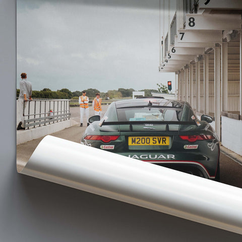 Poster 341 - Jaguar F-Type SVR - Goodwood Pit Lane