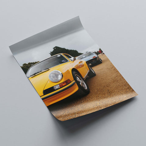 Poster 348 - Porsche 911 Carrera RS Touring - Signal Yellow - 1973