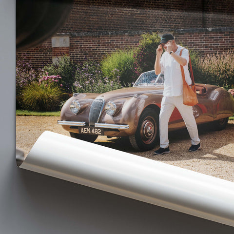 Poster 353 - Jaguar XK120 Roadster Gold - 1951