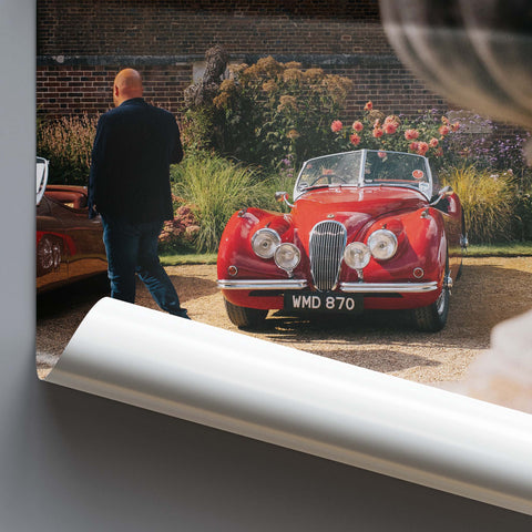 Poster 354 - Jaguar XK120 Roadster Red - 1950