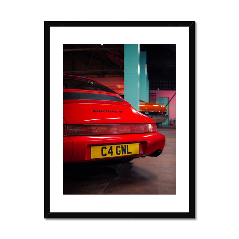 N°16/30 - 964 Carrera 4 Guards Red Framed Print