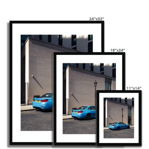 M4 Competition Yas Marina Blue Framed Print