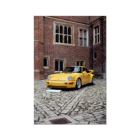 Poster 351 - Porsche 911 (964) Carrera RS 3.8 - Speed Yellow - 1993