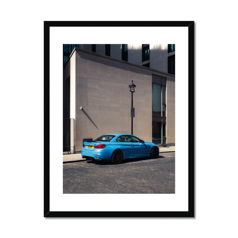 M4 Competition Yas Marina Blue Framed Print