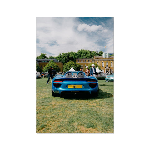 Poster 107 - Porsche 918 Spyder - McLaren Cerulean Blue