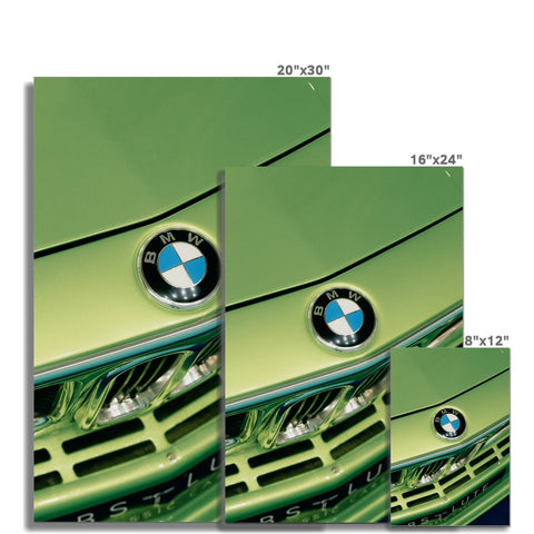 Poster 257 - BMW E9 3.0 CSL - Taiga Green Metallic - 2