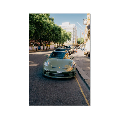 Poster 155 - Porsche 911 (992) GT3 Touring - Nato Olive