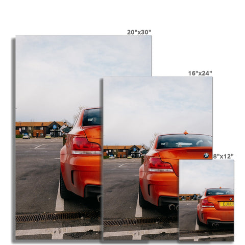 Poster 259 - BMW 1M Coupe - Valencia Orange