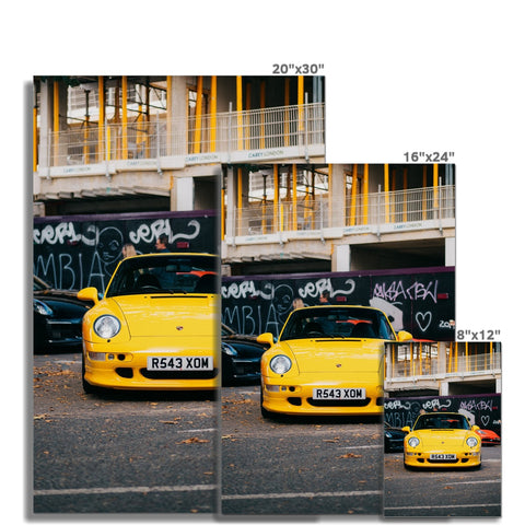 Poster 028 - Porsche 911 (993) Turbo S - Speed Yellow