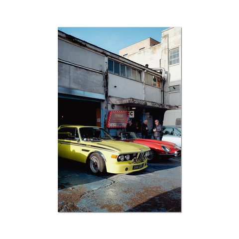 Poster 361 - BMW E9 3.0 CSL - Golf Yellow - 1972 - 1