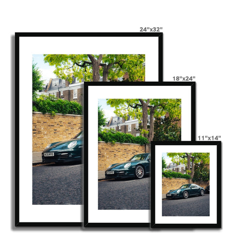 997 Turbo Racing Green Framed Print