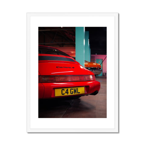 N°16/30 - 964 Carrera 4 Guards Red Framed Print