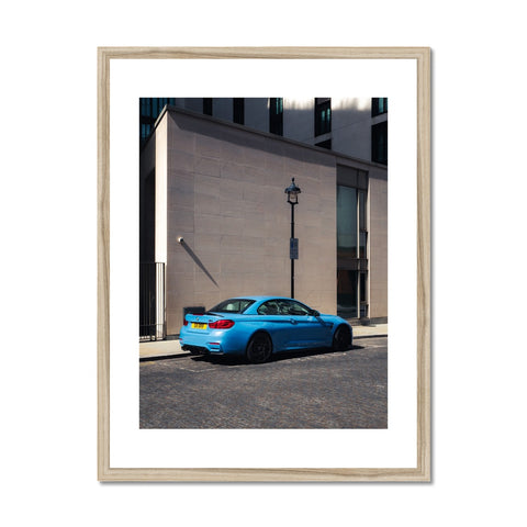 M4 Competition Yas Marina Blue Framed Print