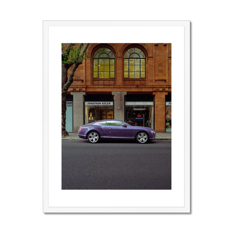 N°21/30 - Continental GT Azure Purple Framed Print