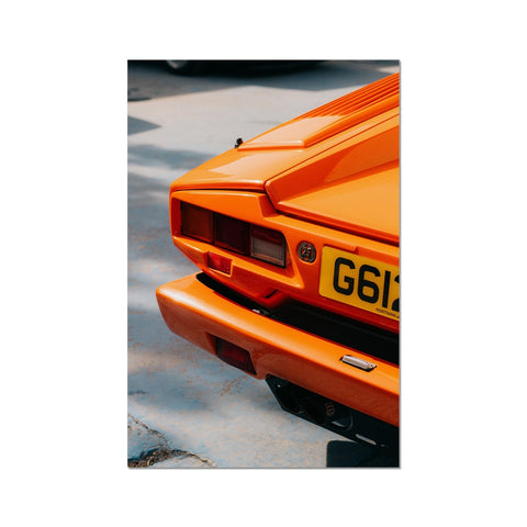 Poster 057 - Lamborghini Countach 25th Anniversary - Arancio Miura