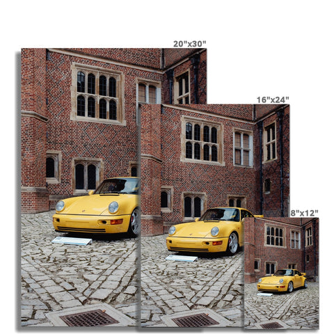 Poster 351 - Porsche 911 (964) Carrera RS 3.8 - Speed Yellow - 1993