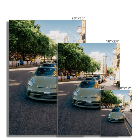 Poster 155 - Porsche 911 (992) GT3 Touring - Nato Olive