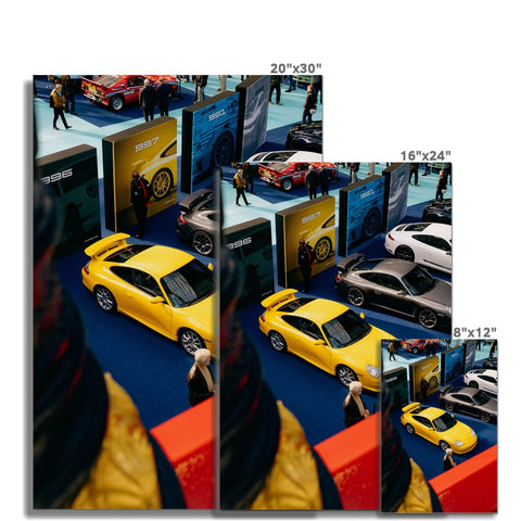 Poster 246 - Porsche 911 (996) GT3 - Speed Yellow - From Above