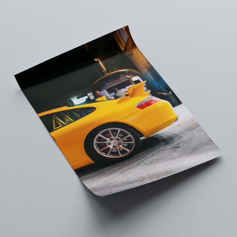 Poster 052 - Porsche 911 (996) GT3 - Speed Yellow