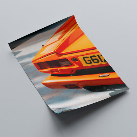 Poster 057 - Lamborghini Countach 25th Anniversary - Arancio Miura