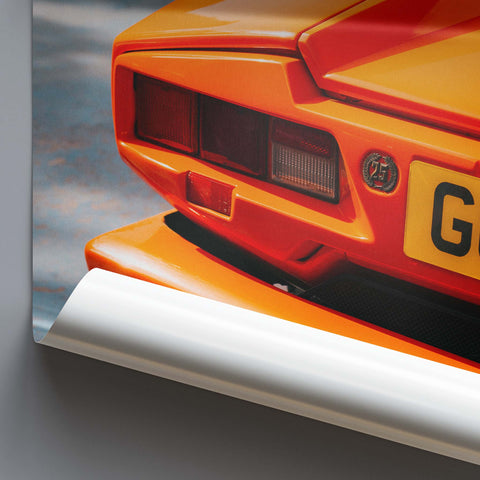 Poster 057 - Lamborghini Countach 25th Anniversary - Arancio Miura