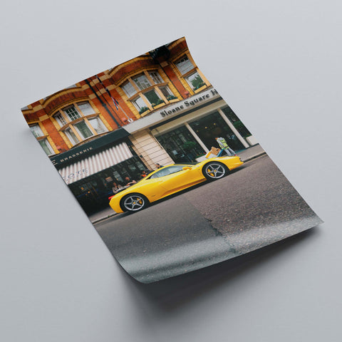 Poster 075 - Ferrari 458 in Sloane Square - London