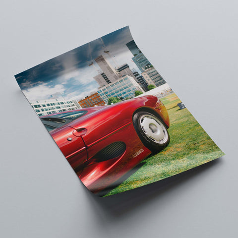 Poster 108 - Jaguar XJ220 - Monza Red