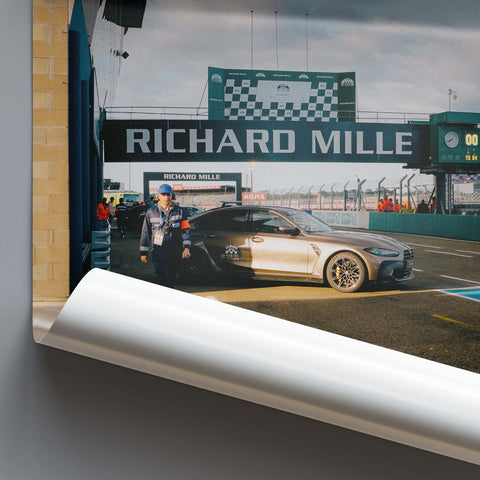 Poster 135 - BMW M3 G80 - Sunrise at Le Mans Classic 2022