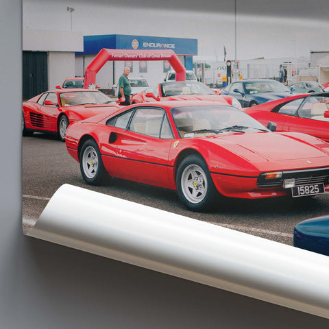 Poster 162 - Surrounded by Ferrari at Silverstone Classic 2022