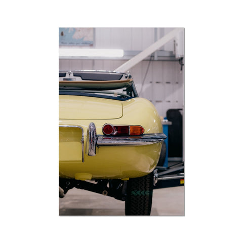 Poster 263 - Jaguar E-Type OTS - Primrose Yellow - 1963