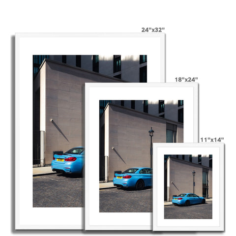 M4 Competition Yas Marina Blue Framed Print