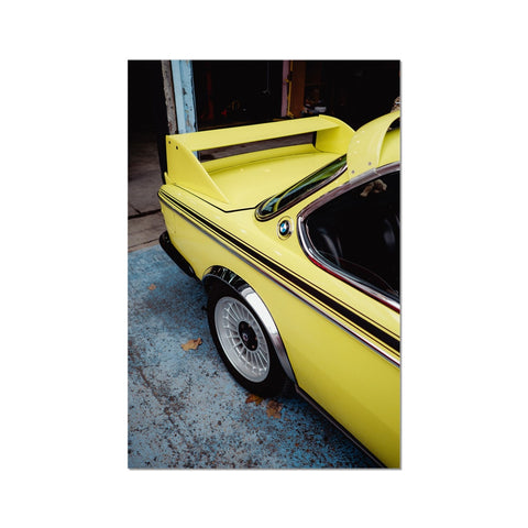 Poster 364 - BMW E9 3.0 CSL - Golf Yellow - 1972 - 2