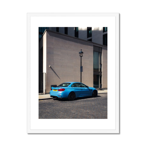 M4 Competition Yas Marina Blue Framed Print