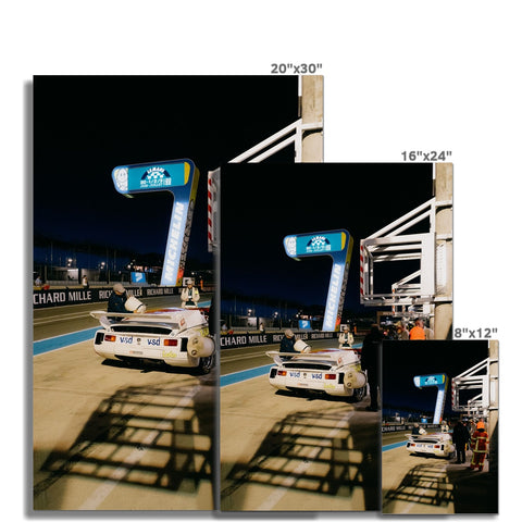 Poster 129 - BMW M1 Gr.5 - 1979 - Night-time Refuelling at Le Mans Classic 2022