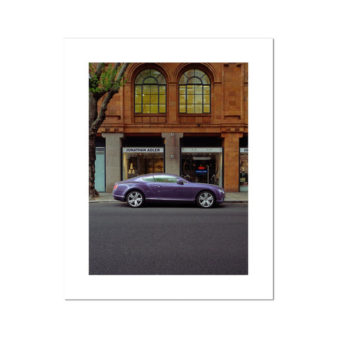 N°21/30 - Continental GT Azure Purple Fine Art Print