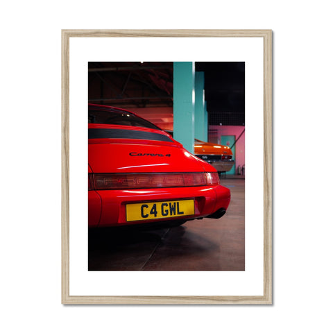 N°16/30 - 964 Carrera 4 Guards Red Framed Print