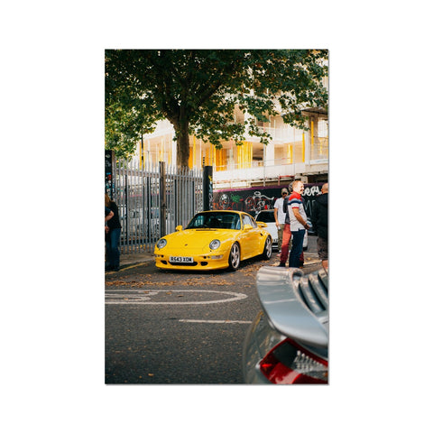 Poster 030 - Porsche 911 (993) Turbo S - Speed Yellow