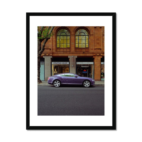 N°21/30 - Continental GT Azure Purple Framed Print