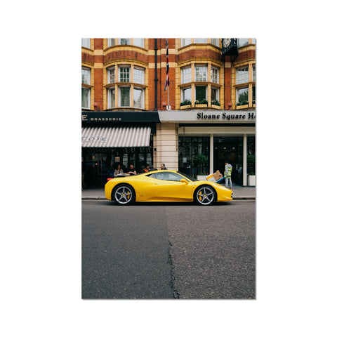 Poster 075 - Ferrari 458 in Sloane Square - London