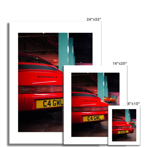 N°16/30 - 964 Carrera 4 Guards Red Fine Art Print