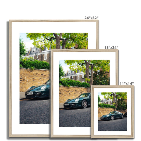 997 Turbo Racing Green Framed Print