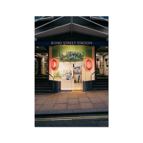 Poster 061 - Doughnut Time - Bond Street Station in London