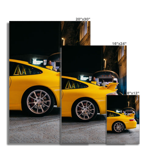 Poster 052 - Porsche 911 (996) GT3 - Speed Yellow