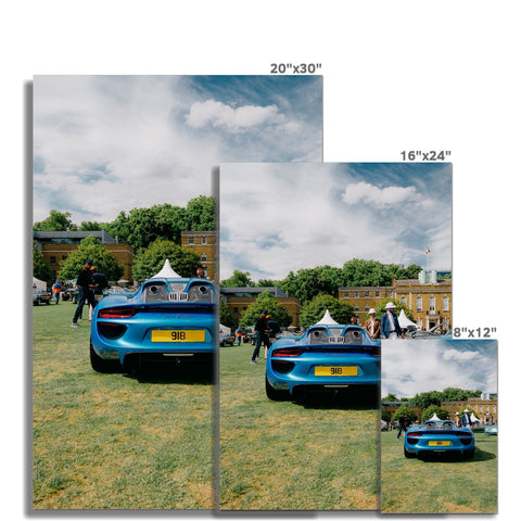 Poster 107 - Porsche 918 Spyder - McLaren Cerulean Blue